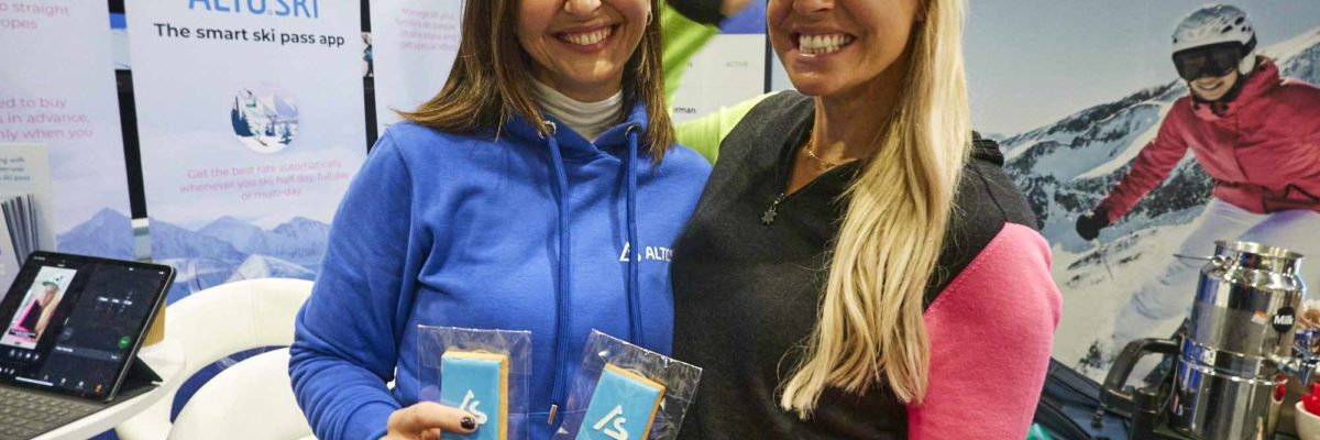 Alto.Ski founder, Ana Davis, with Alto.Ski brand ambassador, Chemmy Alcott